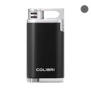 Colibri Belmont Black Chrome Jet Butane Lighter