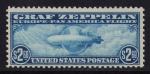 1930 US C15 $2.60 Blue Graf Zeppelin Stamp