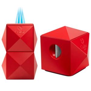 Colibri Quasar Red Dual Flame Cutter and Lighter