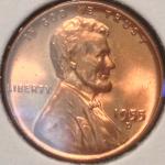 1955-D Lincoln Cent "Poor Man's Double Die" GEM