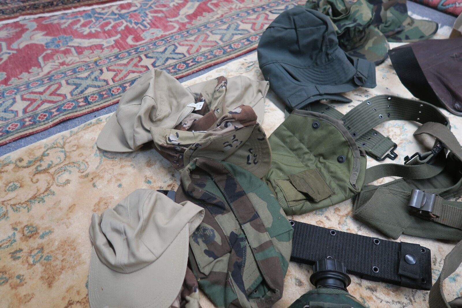 25+ Military Canteen Belt Pouches & Camouflaged Caps