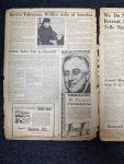 1941 FDR Churchill World War II Planning Newspaper