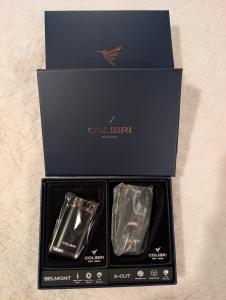 Colibri Belmont Gift Box Lighter and Cigar Cutter