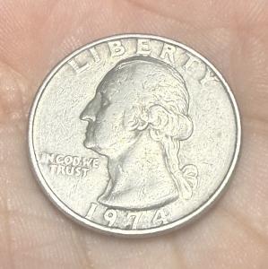 1974 Washington Quarter with No Mint Mark