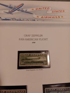 1930 U.S. Graf Zeppelin 65c Green Stamp