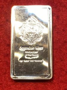 10 oz Scottsdale Mint Silver Stacker Bar