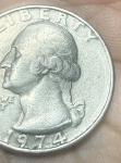 1974 Washington Quarter with No Mint Mark