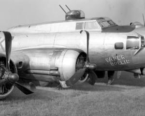 Wrecked B-17 Flying Fortress WWII Photo 8x10