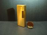 Vintage Colibri Flint Lighter with Gold Pattern