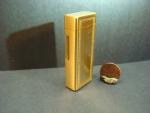 Vintage Colibri Flint Lighter with Gold Pattern