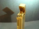 Vintage Colibri Flint Lighter with Gold Pattern