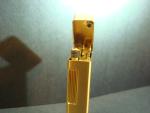 Vintage Colibri Flint Lighter with Gold Pattern
