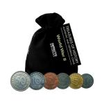 WW2 Nazi Coins Set with Velvet Bag
