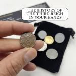 WW2 Nazi Coins Set with Velvet Bag