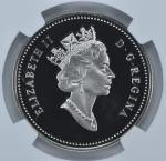 1994 Canada Silver Dollar RCMP Dog Team Coin