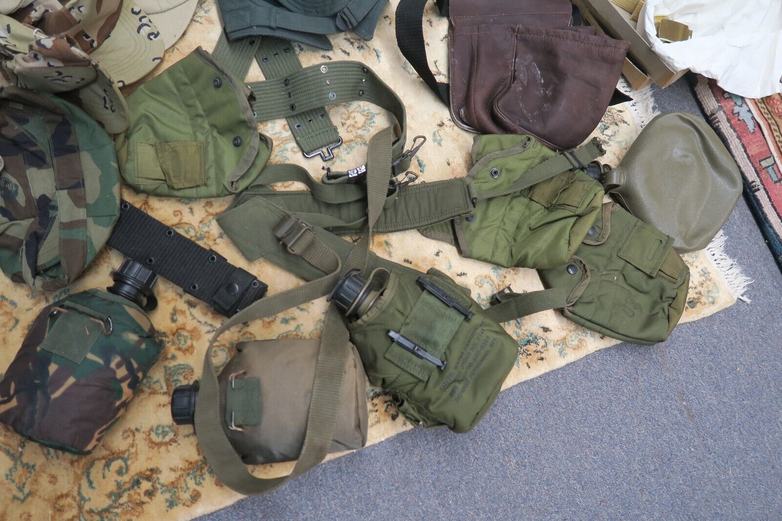 25+ Military Canteen Belt Pouches & Camouflaged Caps