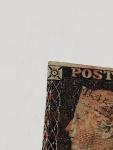 Rare First Penny Black Postage Stamp "K,D