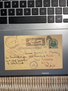 Graf Zeppelin 1930 Round Trip 1c Postcard