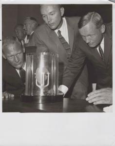 Apollo 11 Moon Rock Photo - Aldrin, Collins, Armstrong