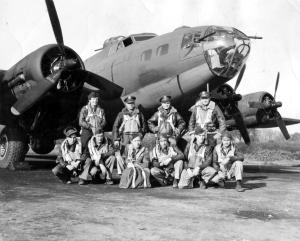 Boeing B-17 Flying Fortress WWII Crew Photo