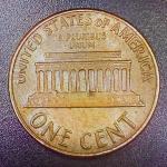 1969 D Mint Mark Lincoln Penny Floating Roof