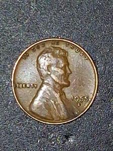 1955 D Mint Lincoln Wheat Penny Double Die