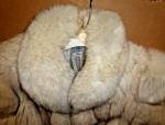 Vintage Women's Silver Fox Fur Coat, Size Small
