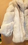 Vintage Women's Silver Fox Fur Coat, Size Small