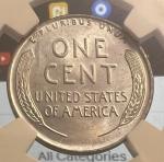 1943 Steel Wheat Penny - NGC MS 65