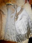 Vintage Women's Silver Fox Fur Coat, Size Small