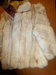 Vintage Women's Silver Fox Fur Coat, Size Small