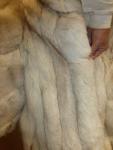Vintage Women's Silver Fox Fur Coat, Size Small