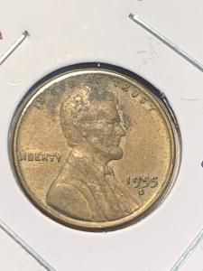 1955 D Lincoln Wheat Penny Double Die Error