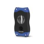 Colibri Blue V-Cut Cigar Cutter, Stainless Steel