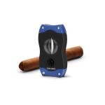 Colibri Blue V-Cut Cigar Cutter, Stainless Steel