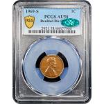 1969-S Lincoln Cent Doubled Die - PCGS AU58 BN