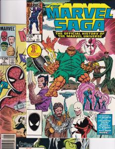 Marvel Saga Issues #1 and #2 (1985-1986)