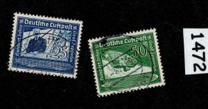 1938 Graf Zeppelin & Hindenburg Airmail Stamp Set