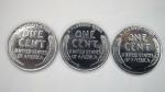 1943 Steel Wheat Lincoln Penny 3 Coin Set