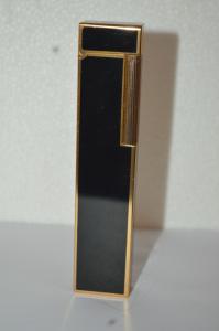 Vintage Colibri Black Gold Butane Table Lighter