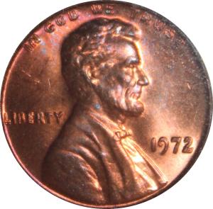 1972 Lincoln Cent Doubled Die Obverse MS64RD