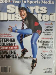 Stephen Colbert Sports Illustrated Speed Skating Collectible
