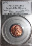 1972 Lincoln Cent Doubled Die Obverse MS64RD