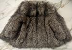 Silver Fox Fur Coat - Medium Size