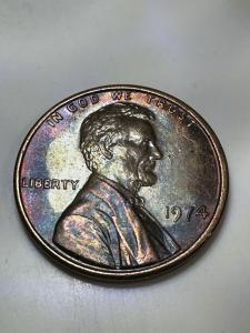 1974 Lincoln Memorial Penny - No Mint Mark