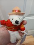 Royal Canadian Mounted Police Bear Plush Keychain