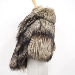 Silver Fox Fur Cape Stole for Elegant Style