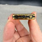 Colibri Vintage Gold Tone Slim Lighter with Box