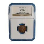 1972 Lincoln Cent DDO FS-108 NGC MS62 BN
