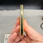 Colibri Vintage Gold Tone Slim Lighter with Box